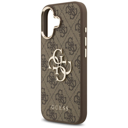 Калъф за Apple iPhone 17, Guess, Big 4G Logo Classic, Златисто-кафяв