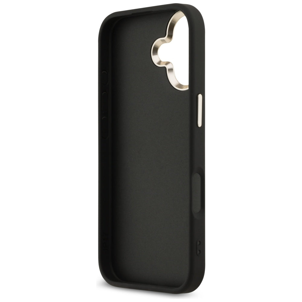 Калъф за Apple iPhone 17, Guess, Big 4G Logo Classic, Черно Златен