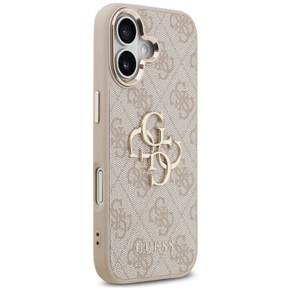 Калъф за Apple iPhone 17, Guess, Big 4G Logo Classic, Розово Злато