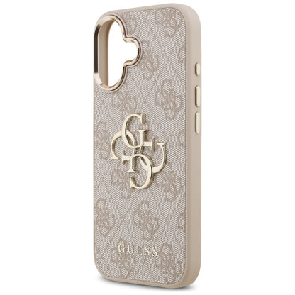 Калъф за Apple iPhone 17, Guess, Big 4G Logo Classic, Розово Злато