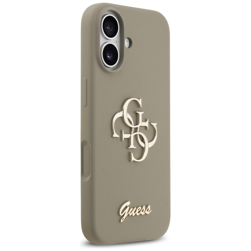 Калъф за Apple iPhone 17, Guess, Big 4G Script, Кафяв