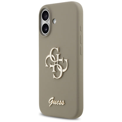 Калъф за Apple iPhone 17, Guess, Big 4G Script, Кафяв