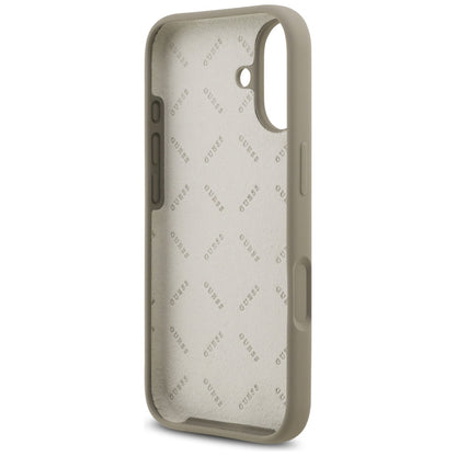 Калъф за Apple iPhone 17, Guess, Big 4G Script, Кафяв