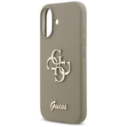 Калъф за Apple iPhone 17, Guess, Big 4G Script, Кафяв