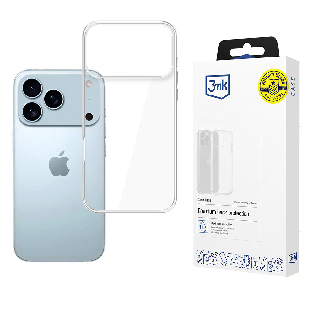 Калъф за Apple iPhone 17 Pro, 3MK, Clear, Прозрачен