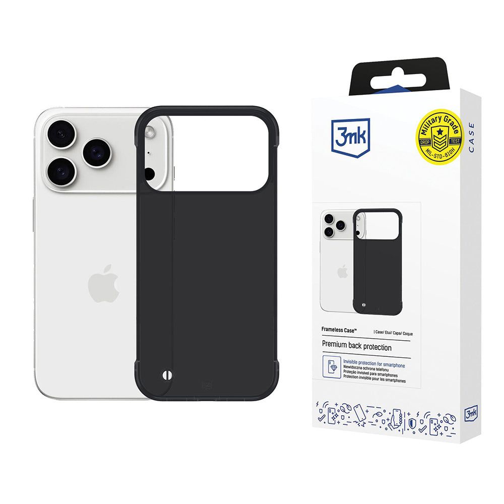 Калъф за Apple iPhone 17 Pro, 3MK, Just20g, Черен