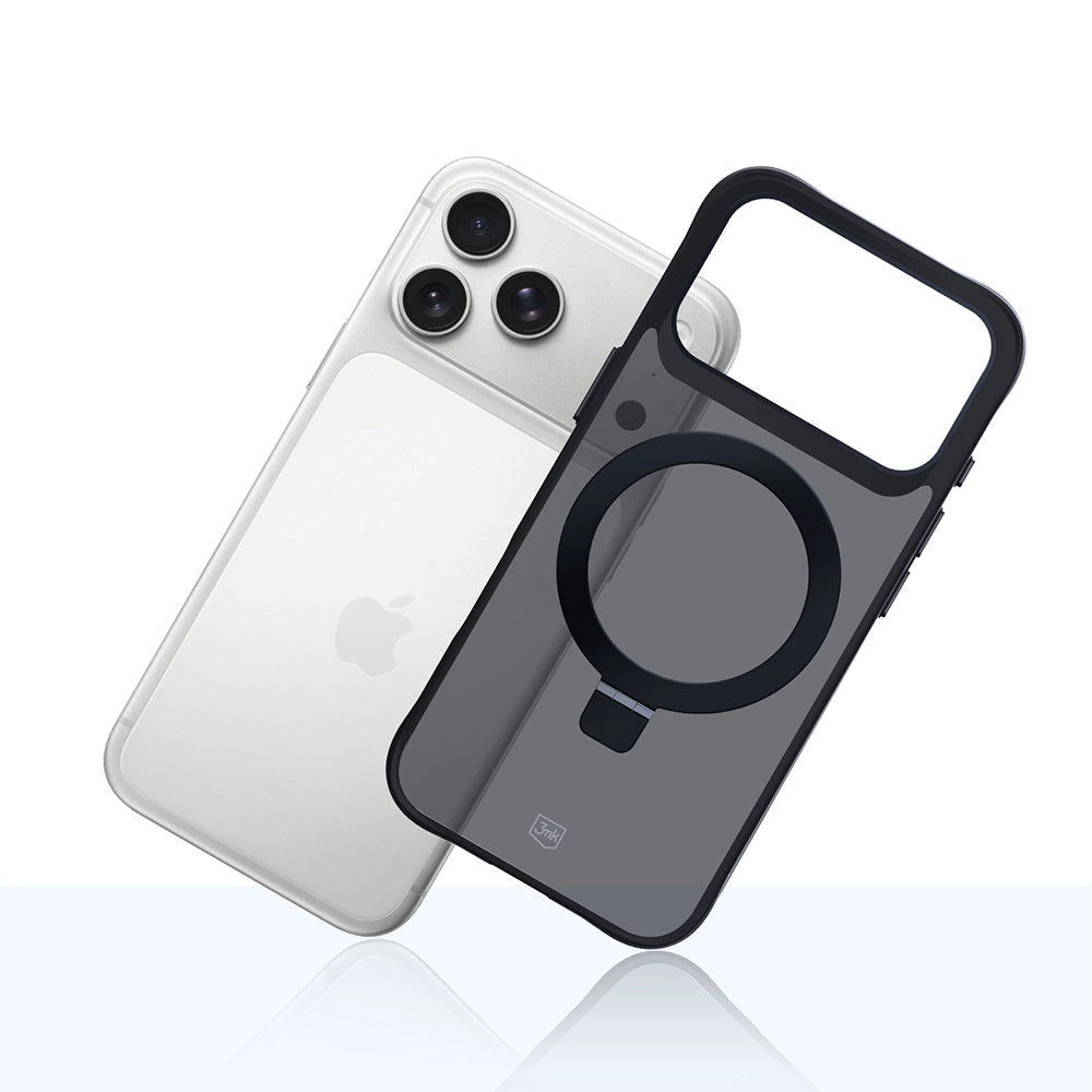 Case for Apple iPhone 17 Pro, 3MK, Smoke MagStand, Black