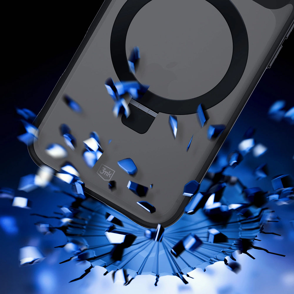 Case for Apple iPhone 17 Pro, 3MK, Smoke MagStand, Black