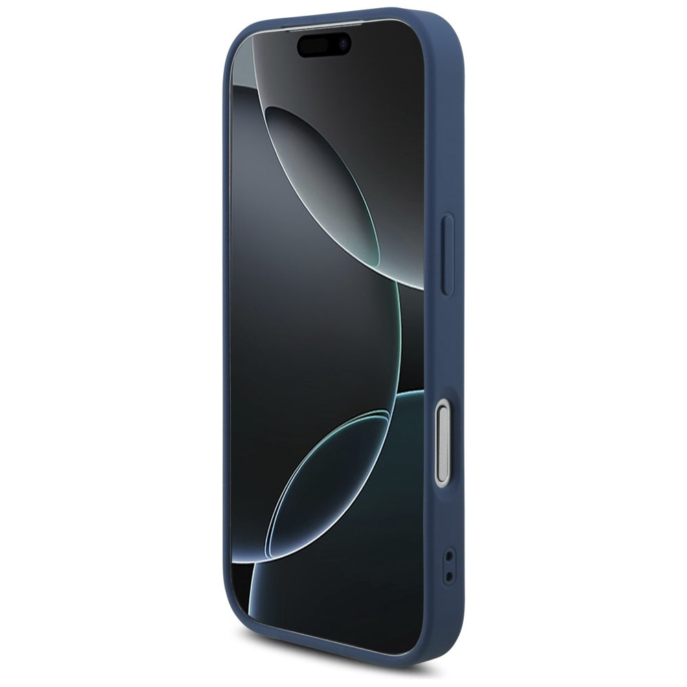 Калъф за Apple iPhone 17 Pro, Guess, 4G Big Logo, Син
