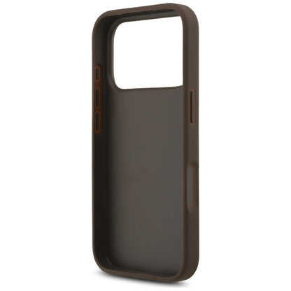 Калъф за Apple iPhone 17 Pro, Guess, 4G Big Logo, Кафяв