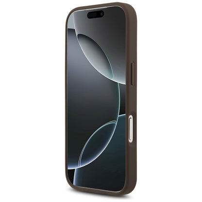 Калъф за Apple iPhone 17 Pro, Guess, 4G Big Logo, Кафяв