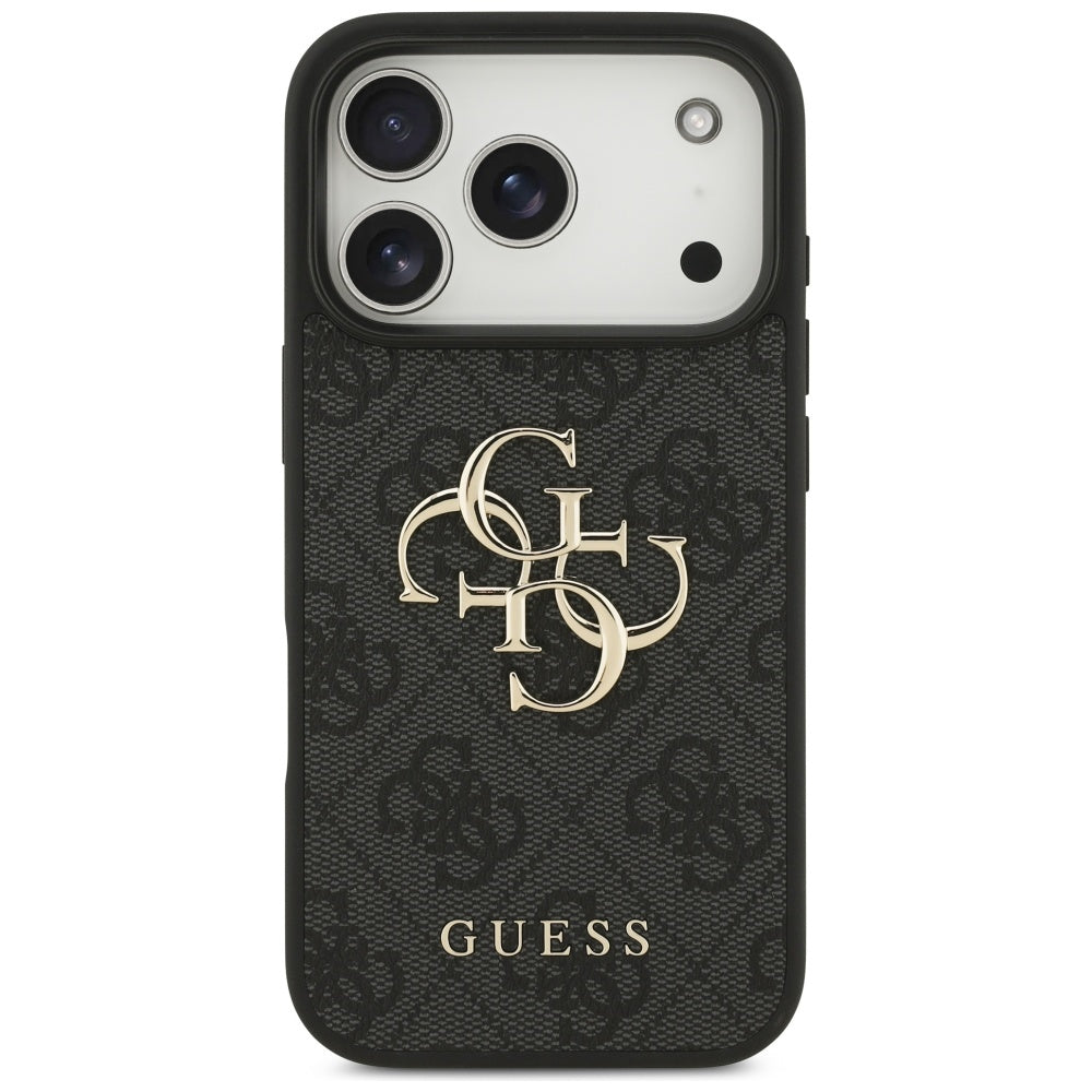 Калъф за Apple iPhone 17 Pro, Guess, 4G Big Logo, Черен