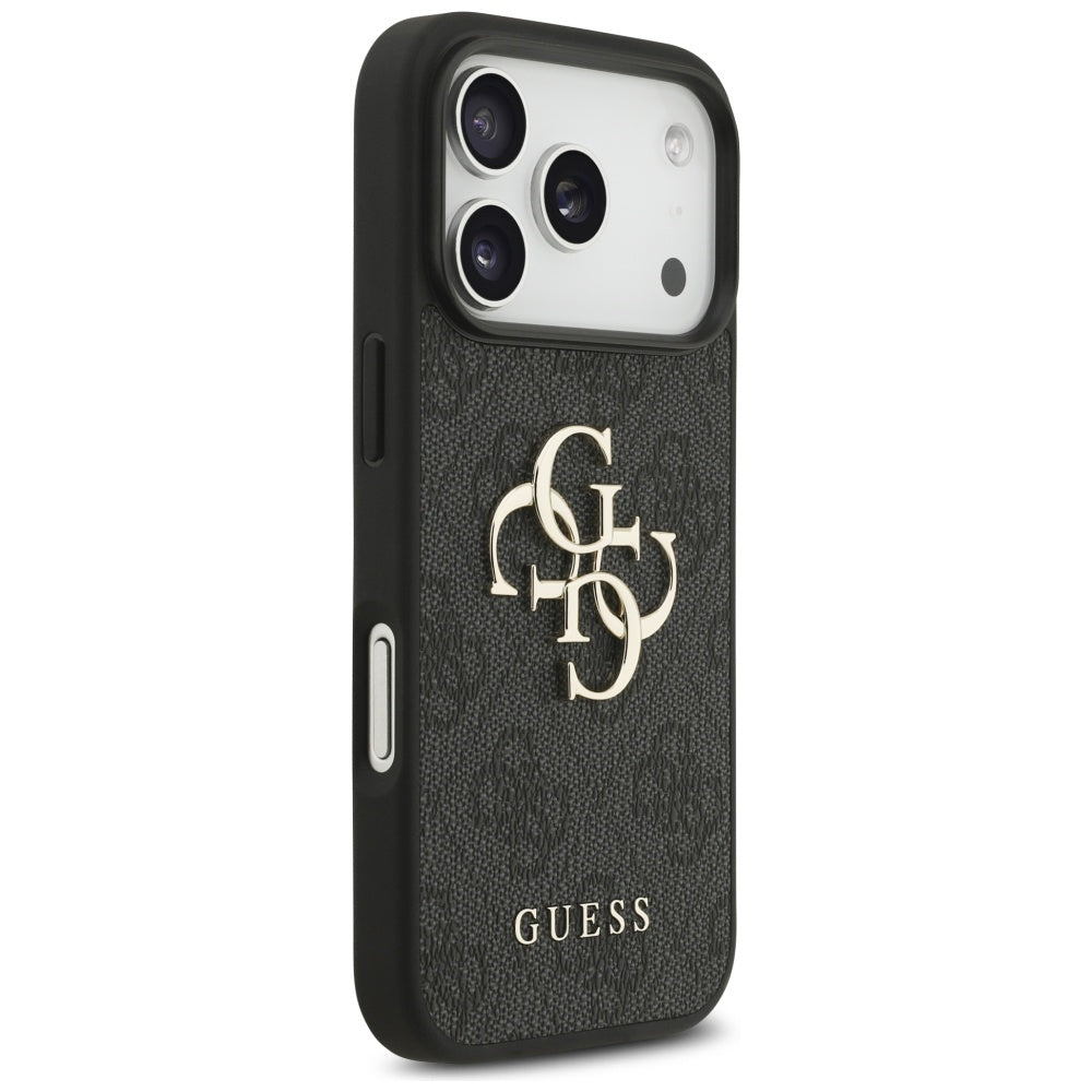 Калъф за Apple iPhone 17 Pro, Guess, 4G Big Logo, Черен