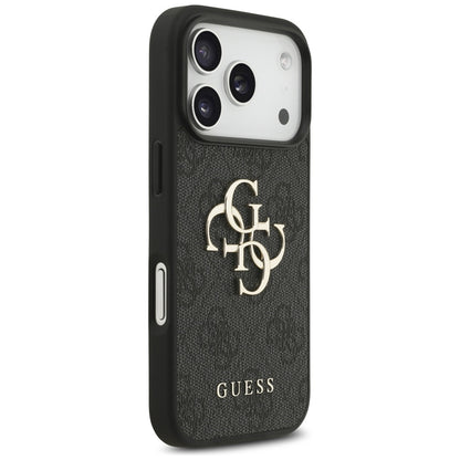 Калъф за Apple iPhone 17 Pro, Guess, 4G Big Logo, Черен