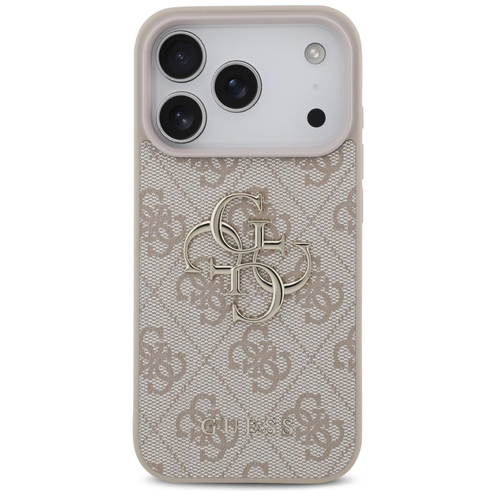Калъф за Apple iPhone 17 Pro, Guess, 4G Big Logo, Розов
