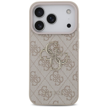 Калъф за Apple iPhone 17 Pro, Guess, 4G Big Logo, Розов