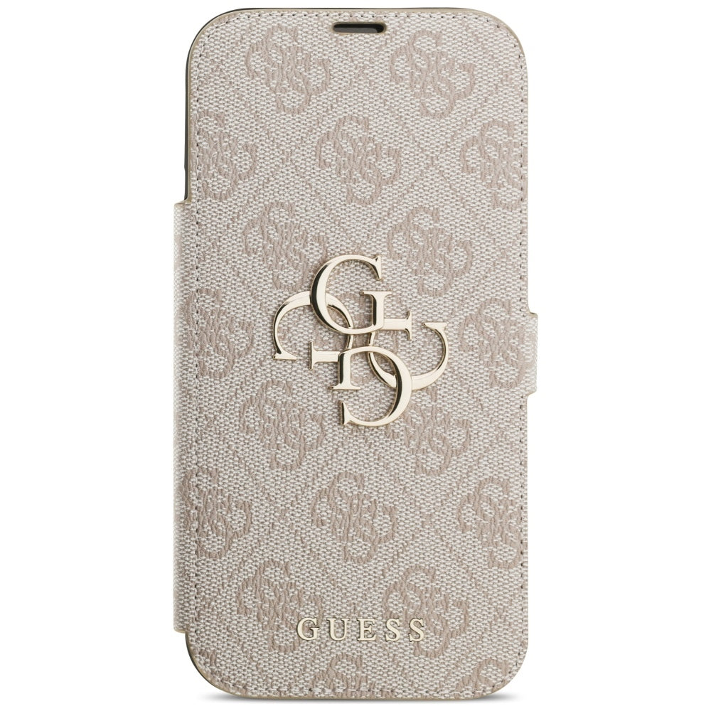 Калъф за Apple iPhone 17 Pro, Guess, 4G Metal Logo, Розов