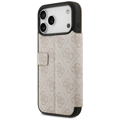 Калъф за Apple iPhone 17 Pro, Guess, 4G Metal Logo, Розов