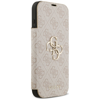 Калъф за Apple iPhone 17 Pro, Guess, 4G Metal Logo, Розов