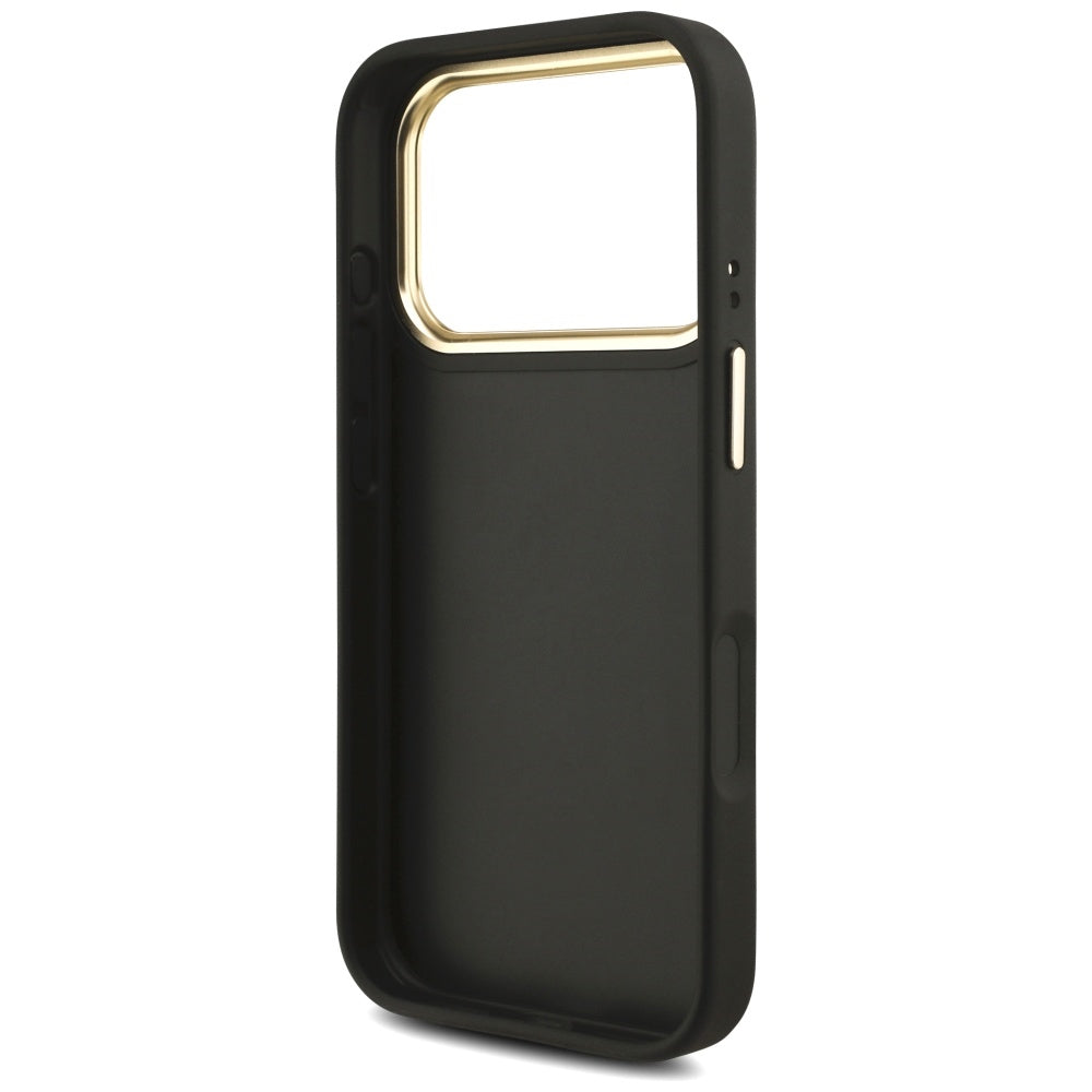 Калъф за Apple iPhone 17 Pro, Guess, Big 4G Classic Logo with Big Strap, Черен