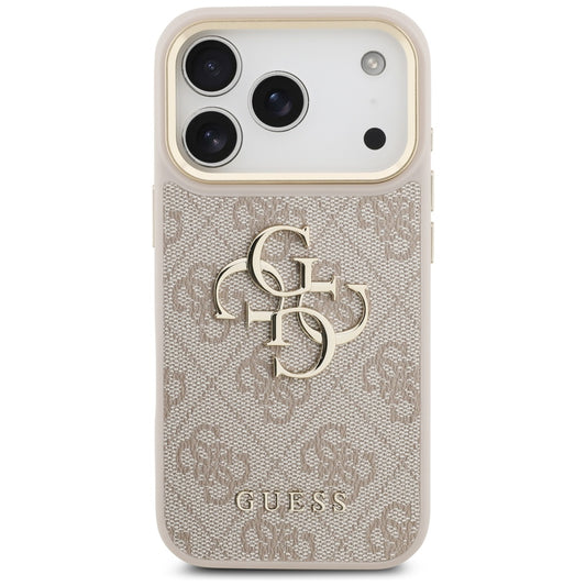 Калъф за Apple iPhone 17 Pro, Guess, Big 4G Classic Logo with Big Strap, Розов