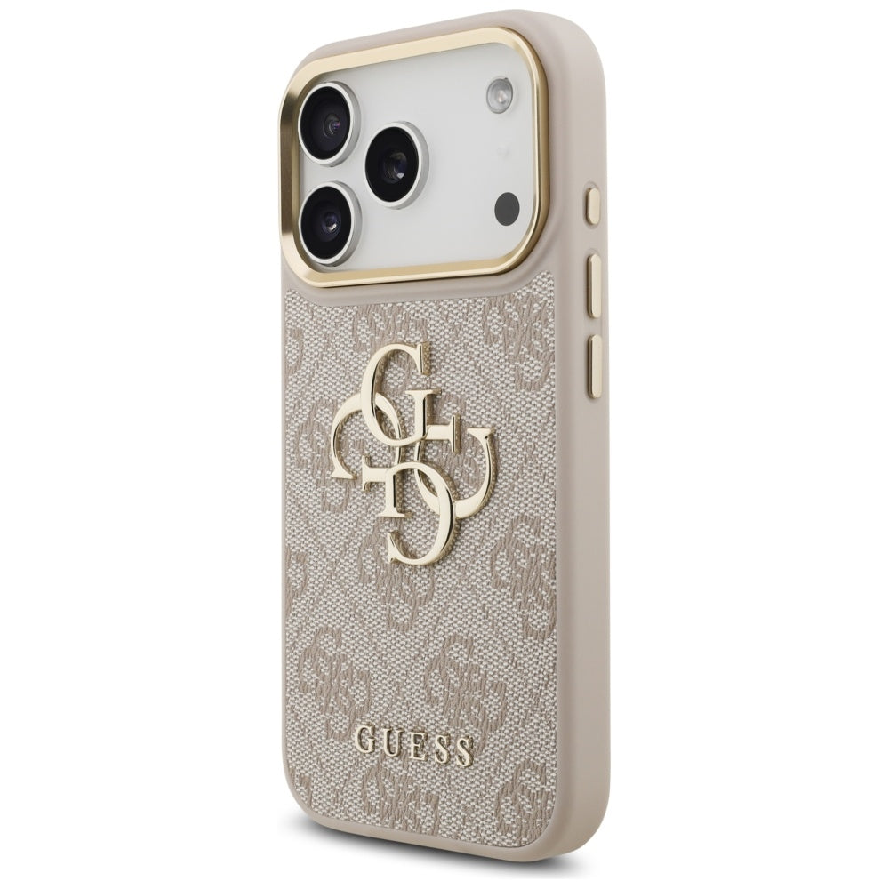Калъф за Apple iPhone 17 Pro, Guess, Big 4G Classic Logo with Big Strap, Розов
