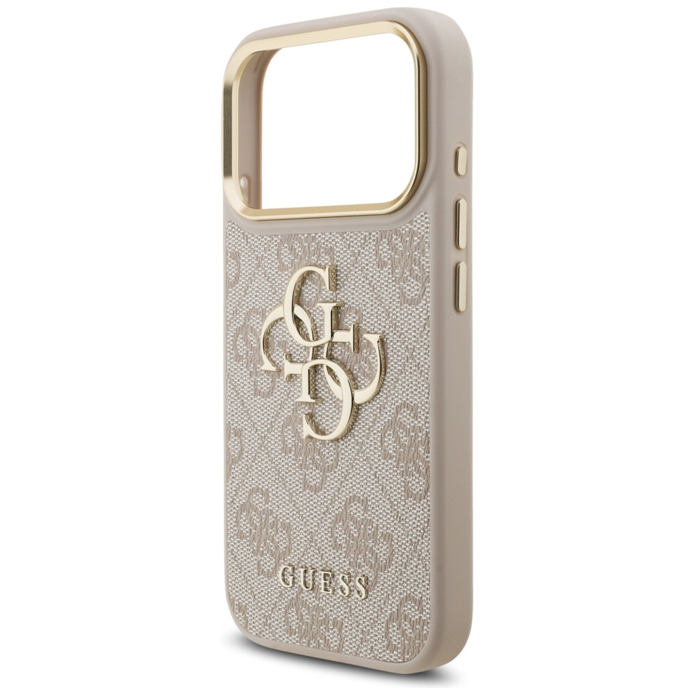 Калъф за Apple iPhone 17 Pro, Guess, Big 4G Classic Logo with Big Strap, Розов