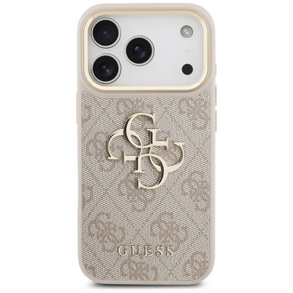Калъф за Apple iPhone 17 Pro, Guess, Big 4G Logo Classic, Розово Злато