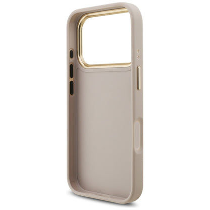 Калъф за Apple iPhone 17 Pro, Guess, Big 4G Logo Classic, Розово Злато