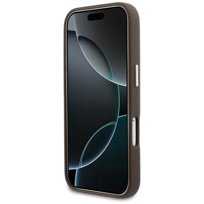 Калъф за Apple iPhone 17 Pro, GUESS, Resin Logo, Кафяв