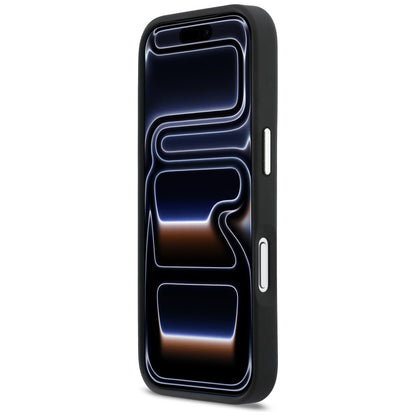 Калъф за Apple iPhone 17 Pro, Karl Lagerfeld, Karl & Choupette Print with Pocket, Черен