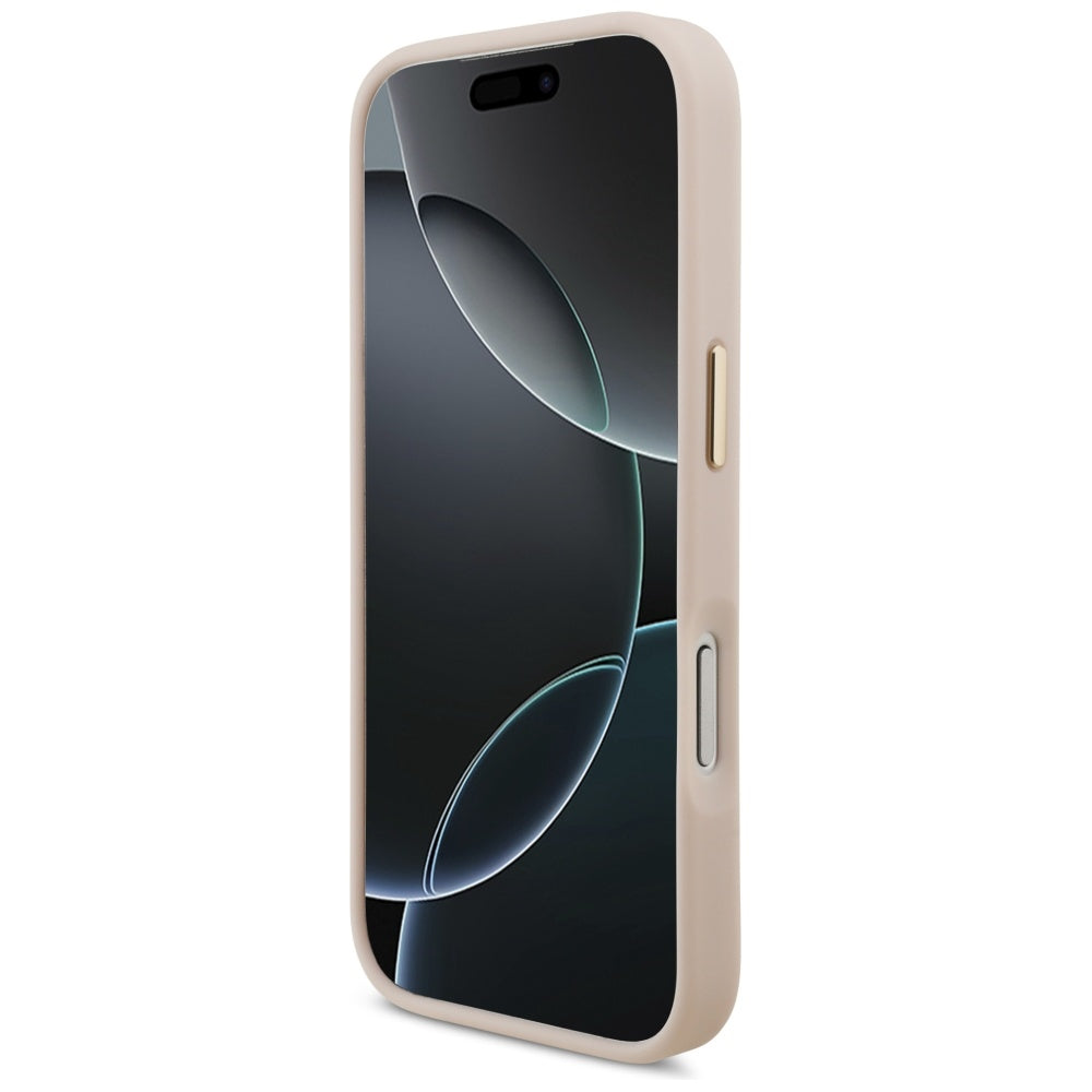 Калъф за Apple iPhone 17 Pro, Karl Lagerfeld, Script Logo, Розов