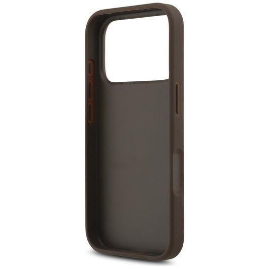 Калъф за Apple iPhone 17 Pro Max, Guess, 4G Big Logo, Кафяв