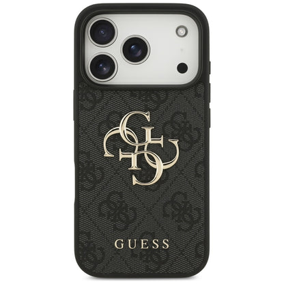 Калъф за Apple iPhone 17 Pro Max, Guess, 4G Big Logo, Черен