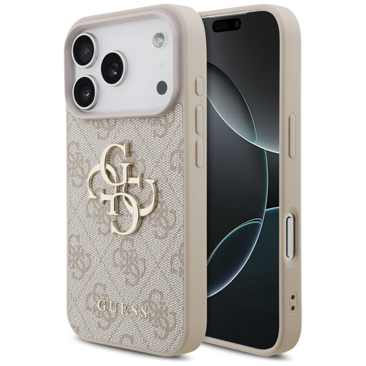 Калъф за Apple iPhone 17 Pro Max, Guess, 4G Big Logo, Розов