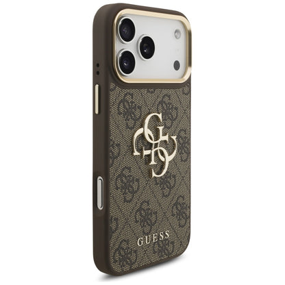 Калъф за Apple iPhone 17 Pro Max, Guess, Big 4G Classic Logo with Big Strap, Кафяв