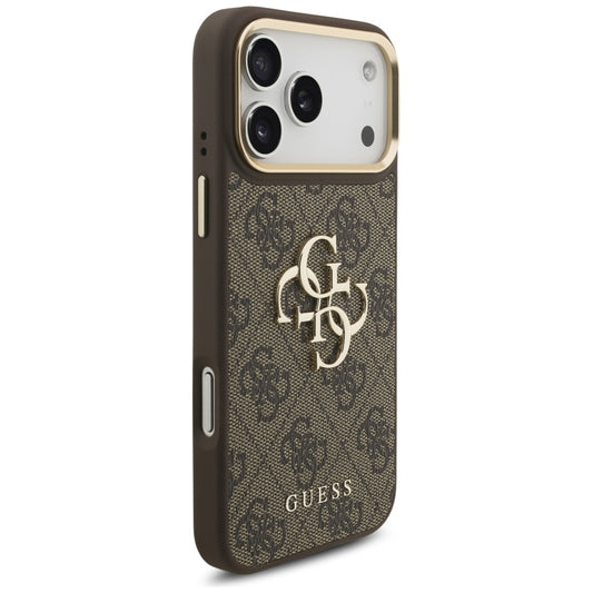 Калъф за Apple iPhone 17 Pro Max, Guess, Big 4G Classic Logo with Big Strap, Кафяв