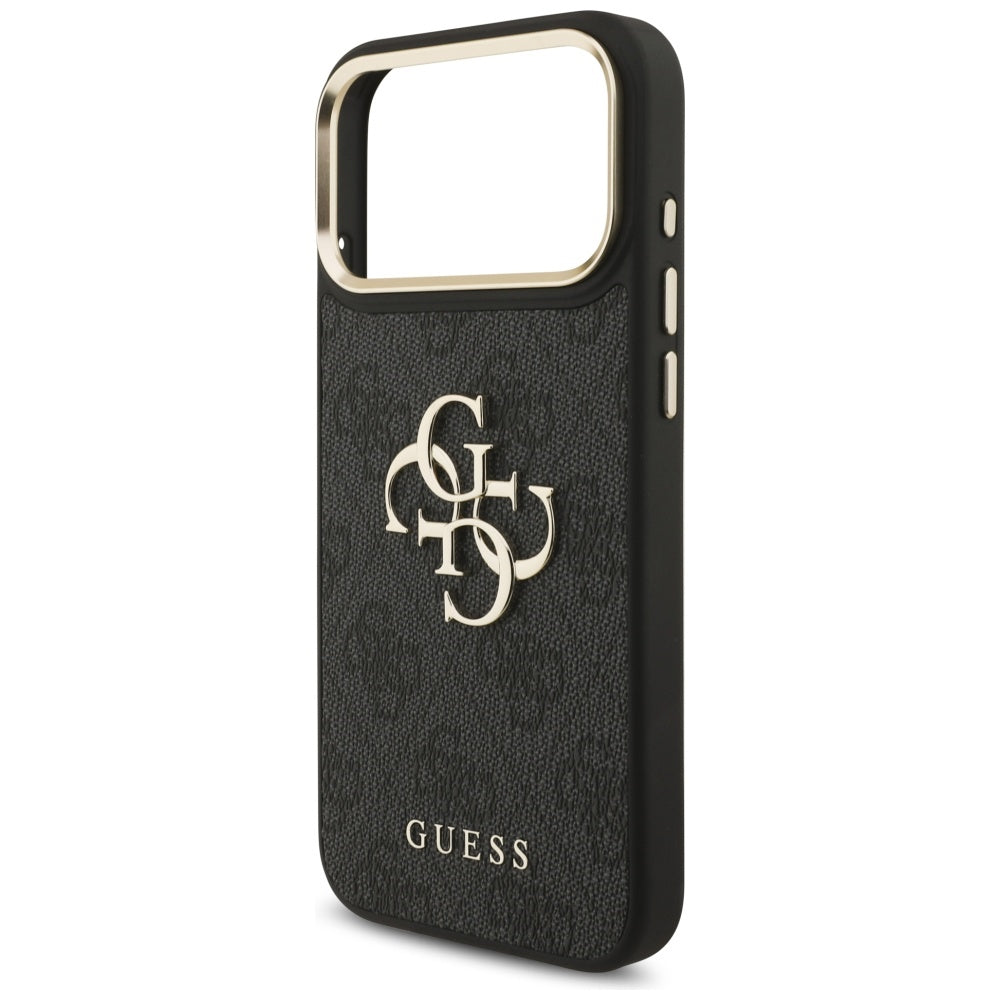 Калъф за Apple iPhone 17 Pro Max, Guess, Big 4G Classic Logo with Big Strap, Черен