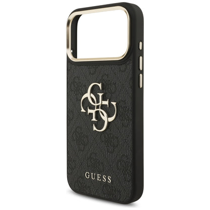 Калъф за Apple iPhone 17 Pro Max, Guess, Big 4G Classic Logo with Big Strap, Черен