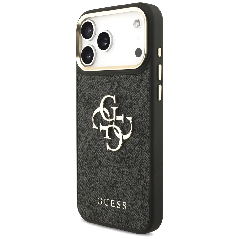 Калъф за Apple iPhone 17 Pro Max, Guess, Big 4G Classic Logo with Big Strap, Черен