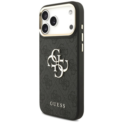 Калъф за Apple iPhone 17 Pro Max, Guess, Big 4G Classic Logo with Big Strap, Черен