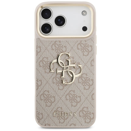 Калъф за Apple iPhone 17 Pro Max, Guess, Big 4G Classic Logo with Big Strap, Розов