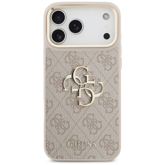 Калъф за Apple iPhone 17 Pro Max, Guess, Big 4G Classic Logo with Big Strap, Розов