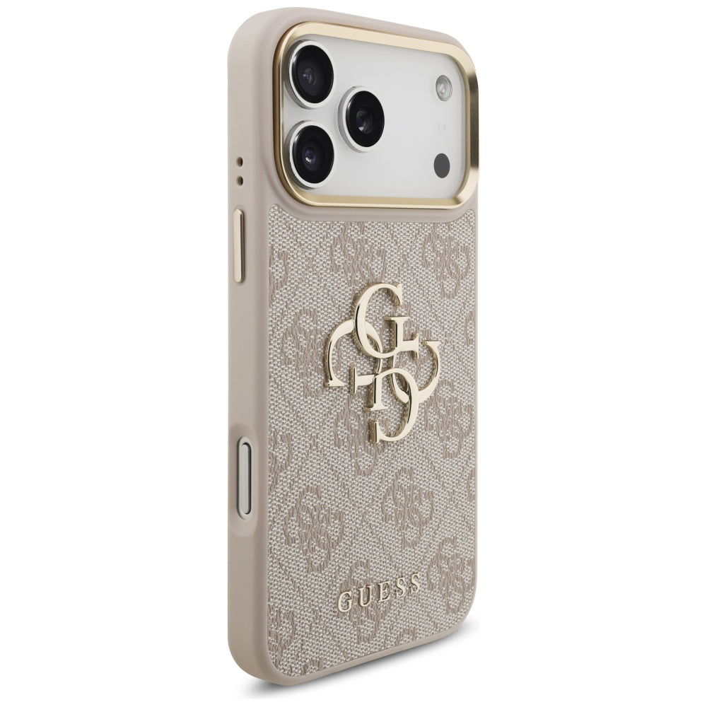Калъф за Apple iPhone 17 Pro Max, Guess, Big 4G Classic Logo with Big Strap, Розов