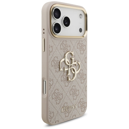 Калъф за Apple iPhone 17 Pro Max, Guess, Big 4G Classic Logo with Big Strap, Розов
