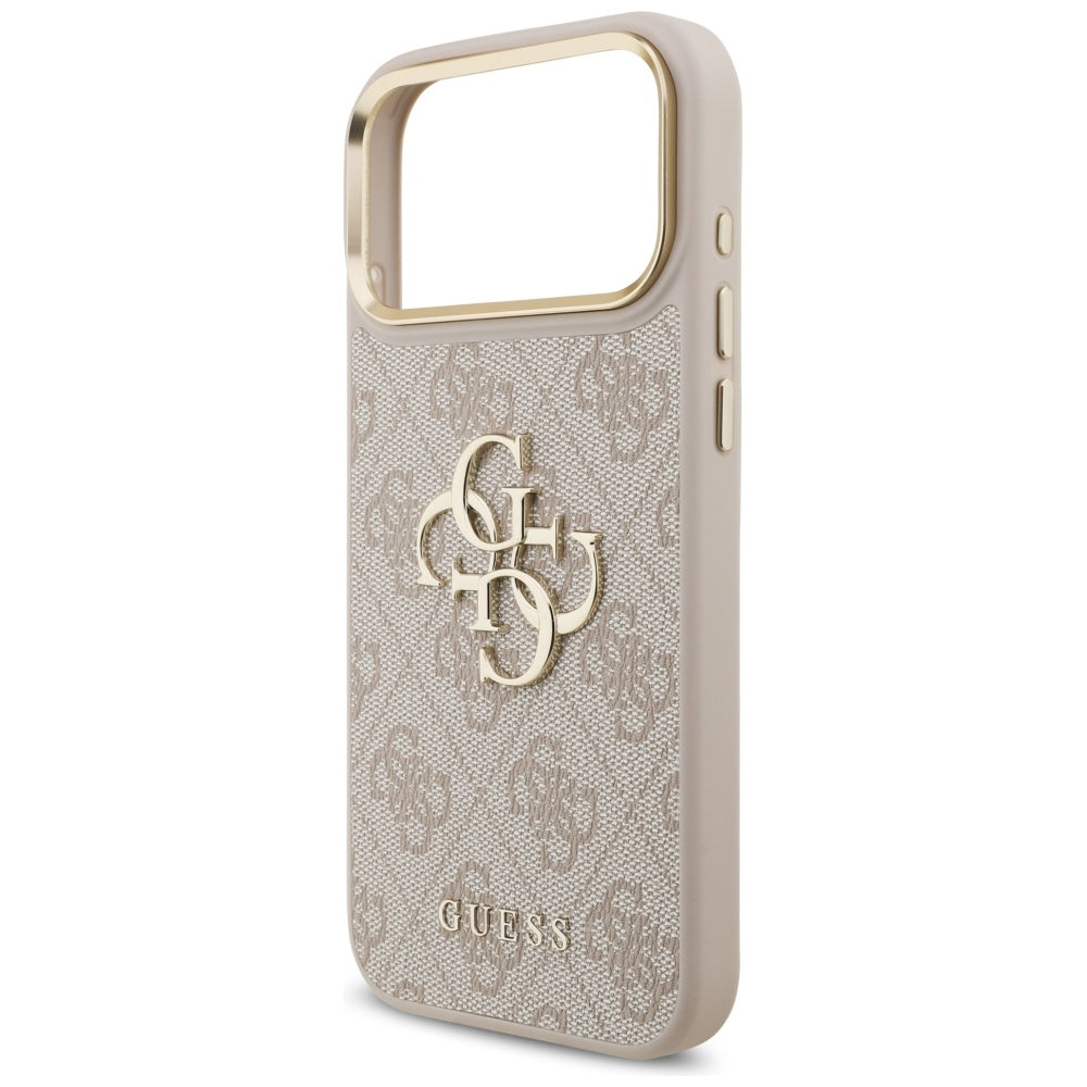 Калъф за Apple iPhone 17 Pro Max, Guess, Big 4G Classic Logo with Big Strap, Розов
