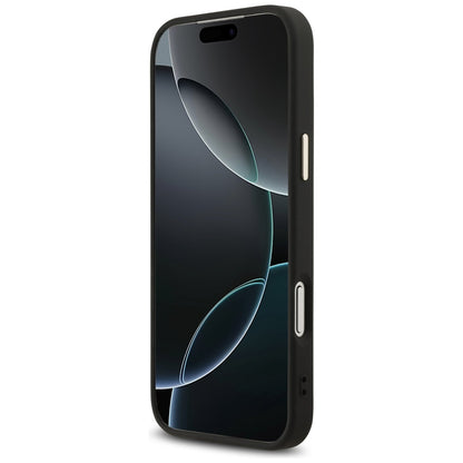 Калъф за Apple iPhone 17 Pro Max, Guess, Big 4G Logo Classic, Черно Златен