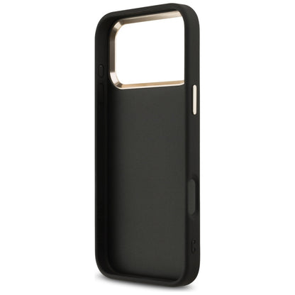 Калъф за Apple iPhone 17 Pro Max, Guess, Big 4G Logo Classic, Черно Златен