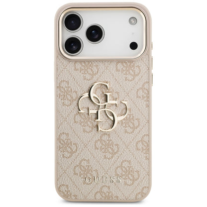 Калъф за Apple iPhone 17 Pro Max, Guess, Big 4G Logo Classic, Розово Злато