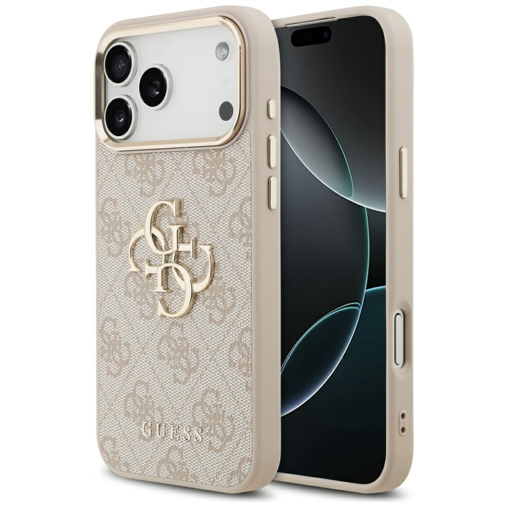 Калъф за Apple iPhone 17 Pro Max, Guess, Big 4G Logo Classic, Розово Злато